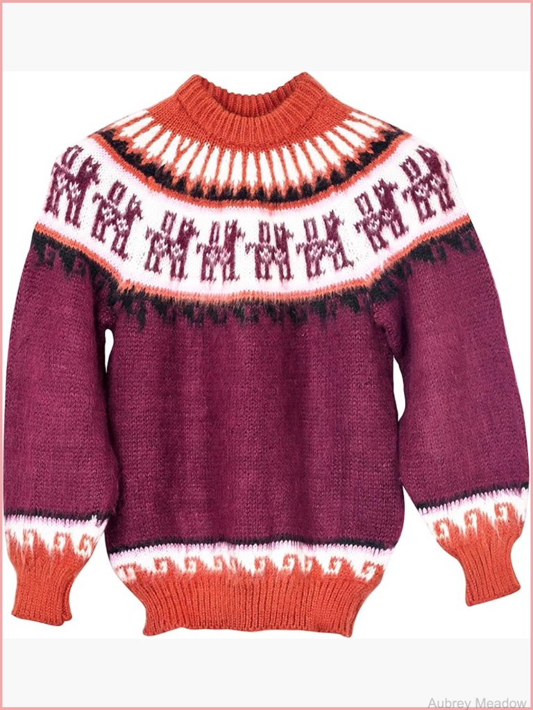 Wool Blend Cable Knit Pullover Sweater - Soft Warm Cozy Fall Winter